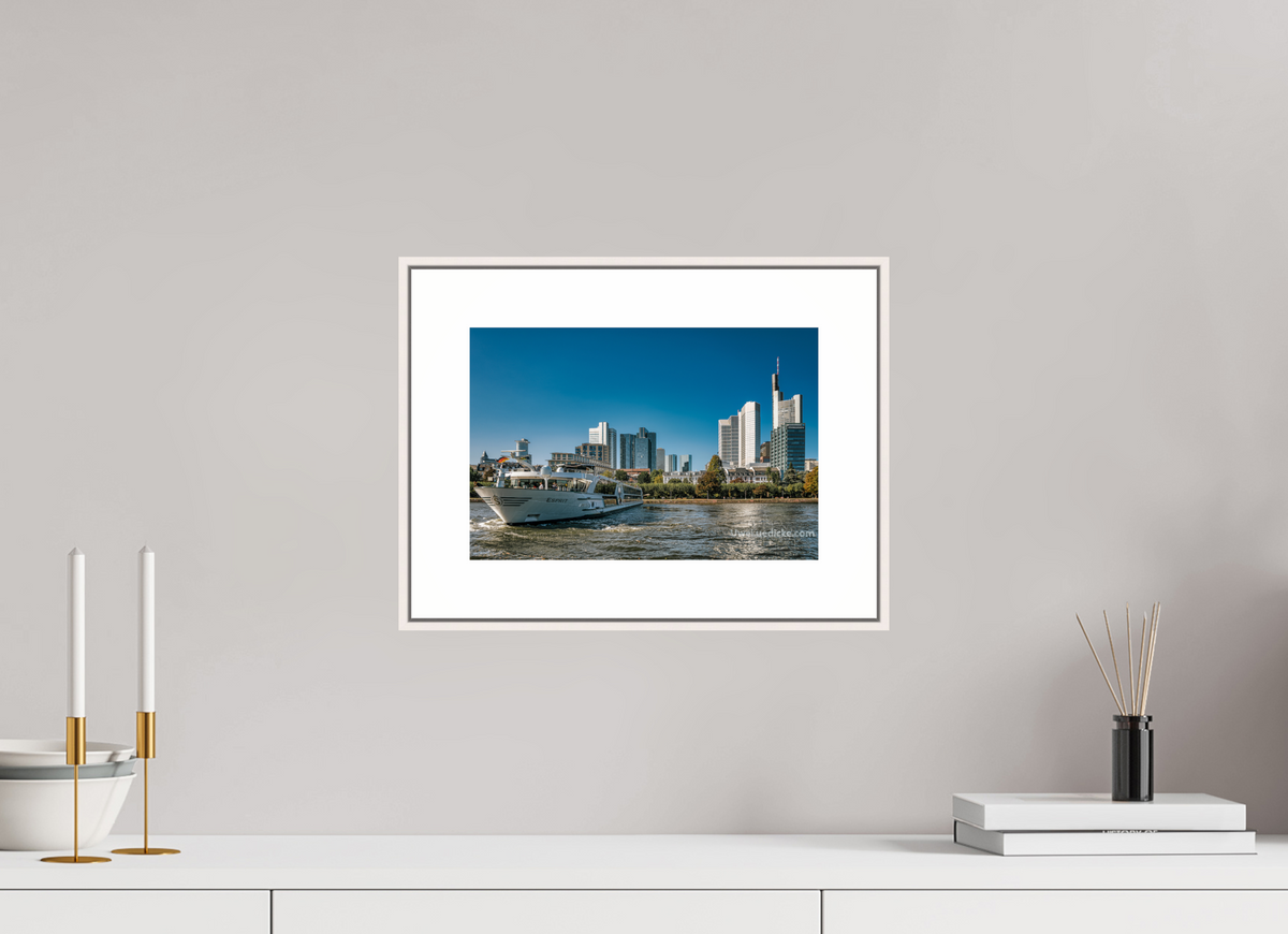 30 x 20 cm, Elegant Skyline mit Schiff