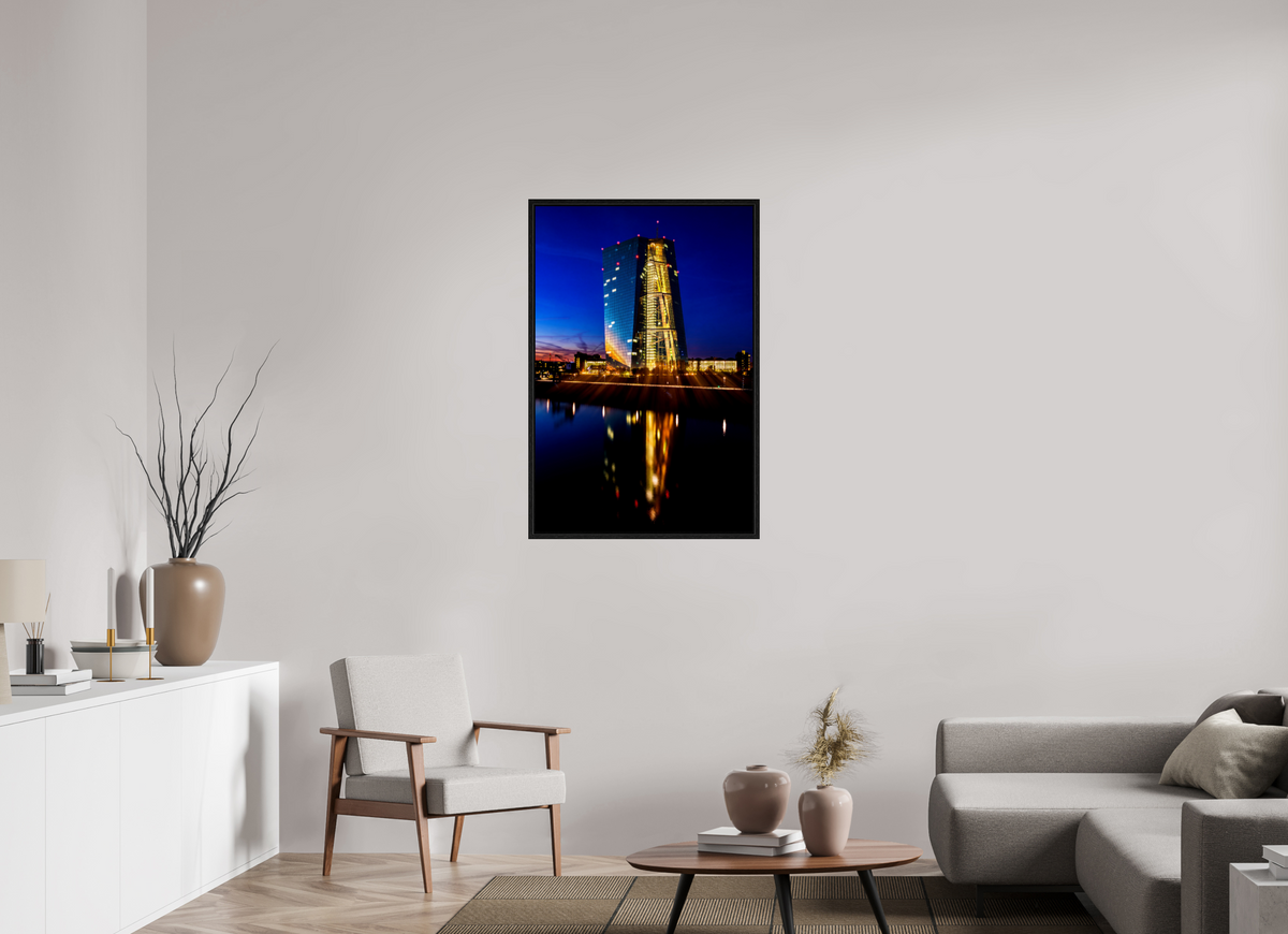 70 x 105 cm, Floater Frame EZB Blaue Stunde