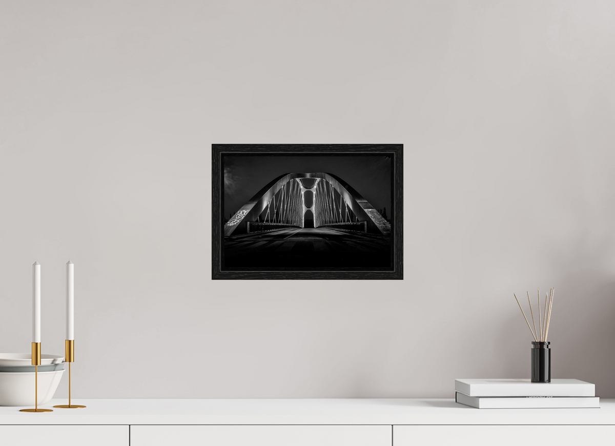 30 x 20 cm, Floater Frame Osthafenbrücke Frankfurt