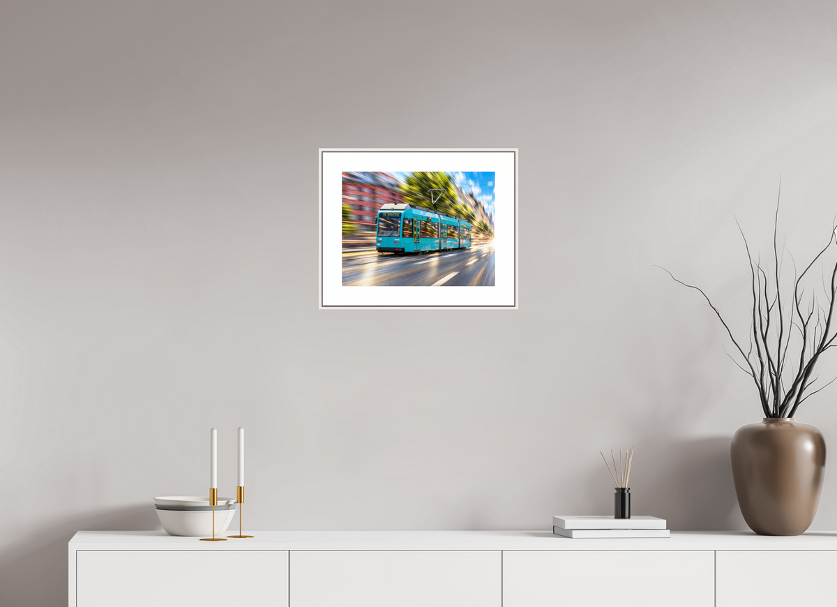 40 x 30 cm, Elegant Frankfurt Tram