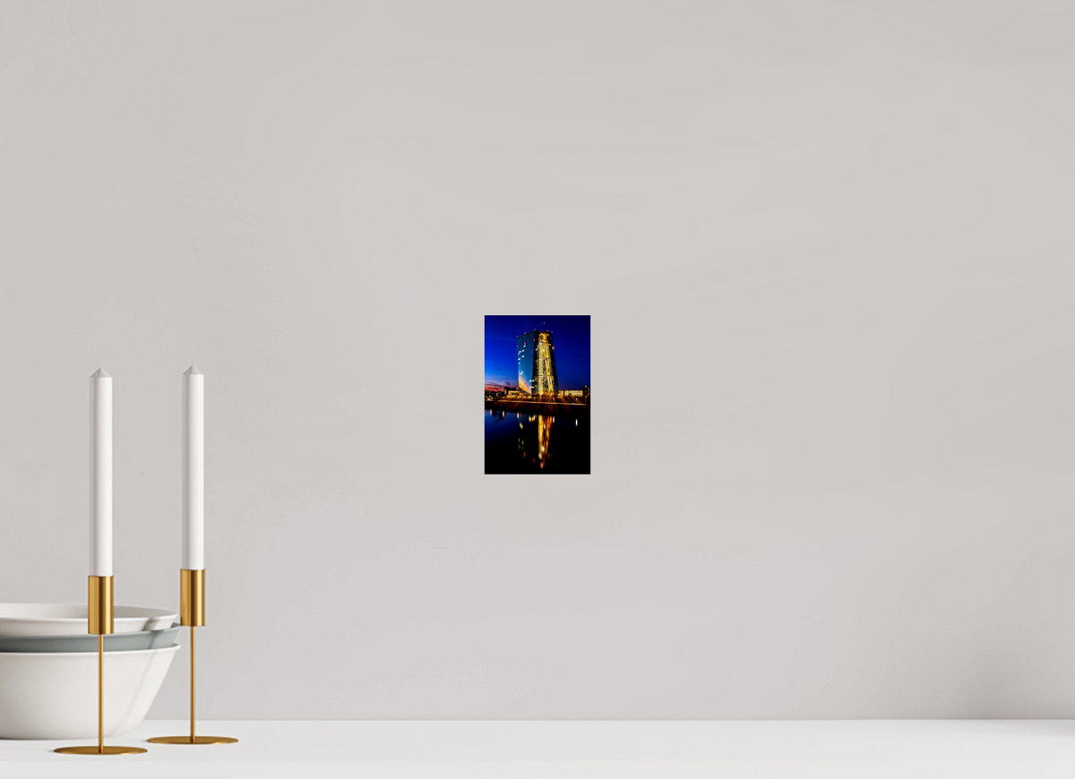 10 x 15 cm, Photo Print Under Acrylic Glass EZB Blaue Stunde