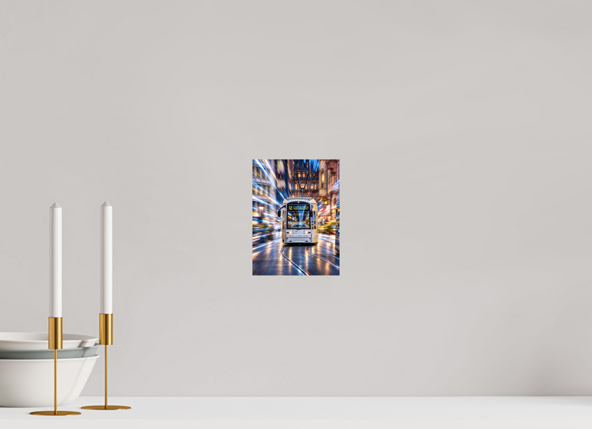 15 x 20 cm, Photo Print On Fuji Crystal DP II Tram in Frankfurt