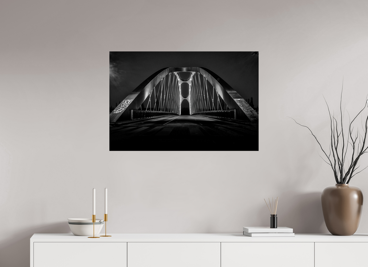 90 x 60 cm, Photo Print On Fuji Crystal DP II Osthafenbrücke Frankfurt