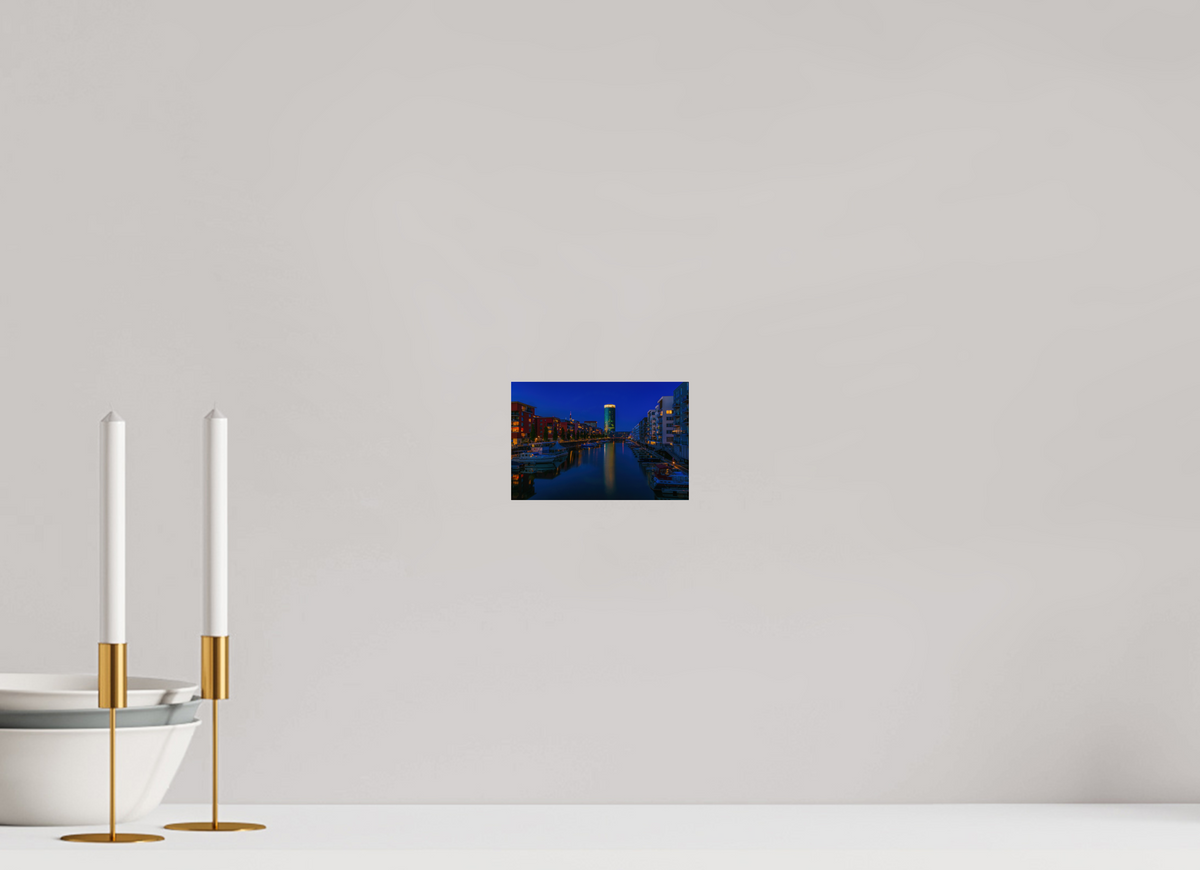 15 x 10 cm, Photo Print Under Acrylic Glass Westhafen Frankfurt Webshop