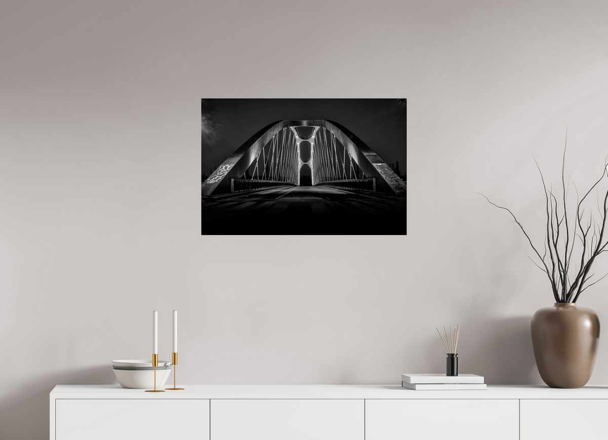 75 x 50 cm, Photo Print On Fuji Crystal DP II Osthafenbrücke Frankfurt