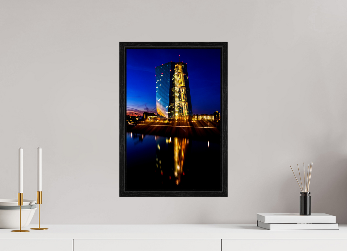 30 x 45 cm, Floater Frame EZB Blaue Stunde
