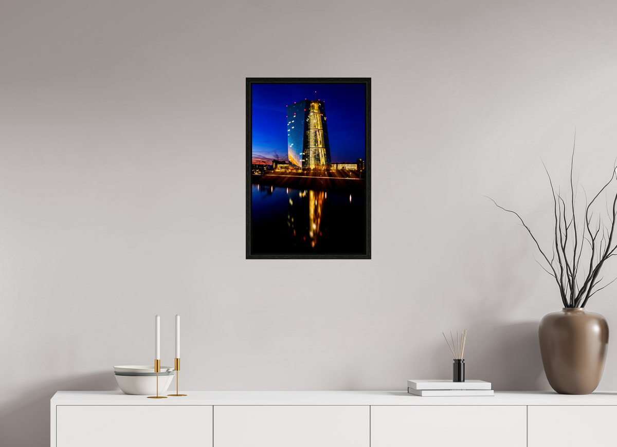 40 x 60 cm, Floater Frame EZB Blaue Stunde