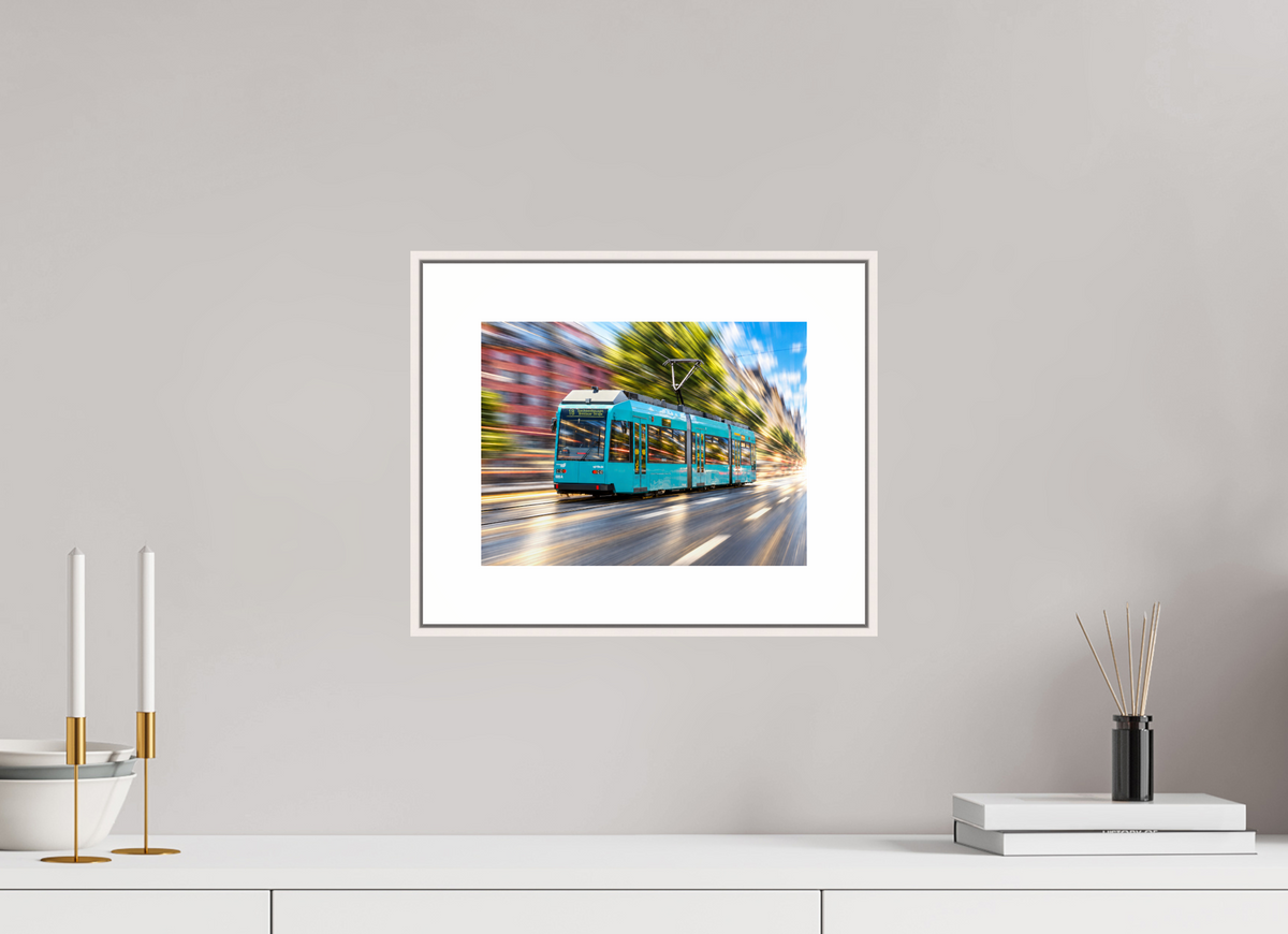 28 x 21 cm, Elegant Frankfurt Tram