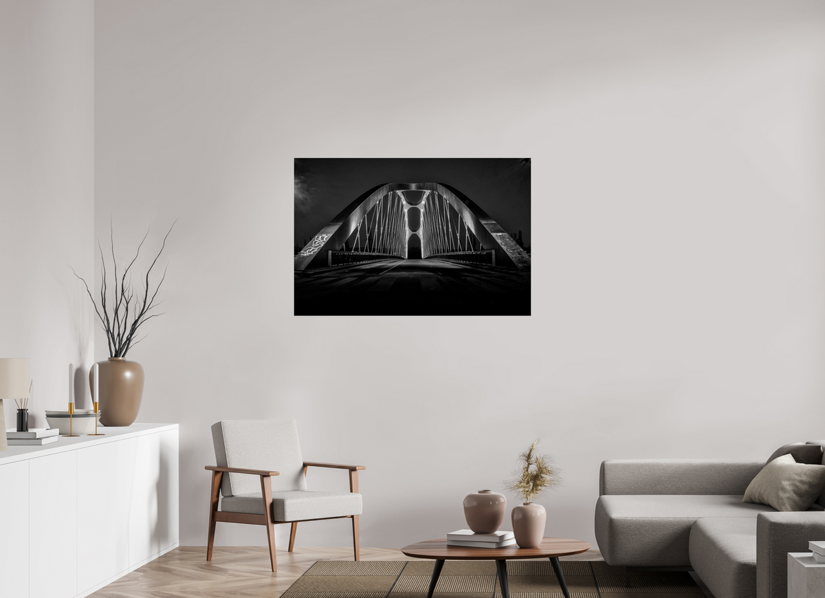 120 x 80 cm, Photo Print On Fuji Crystal DP II Osthafenbrücke Frankfurt