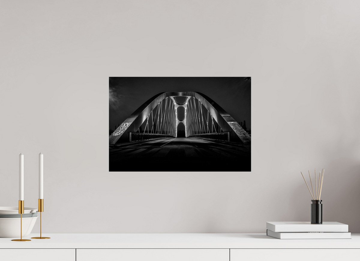 45 x 30 cm, Photo Print On Fuji Crystal DP II Osthafenbrücke Frankfurt