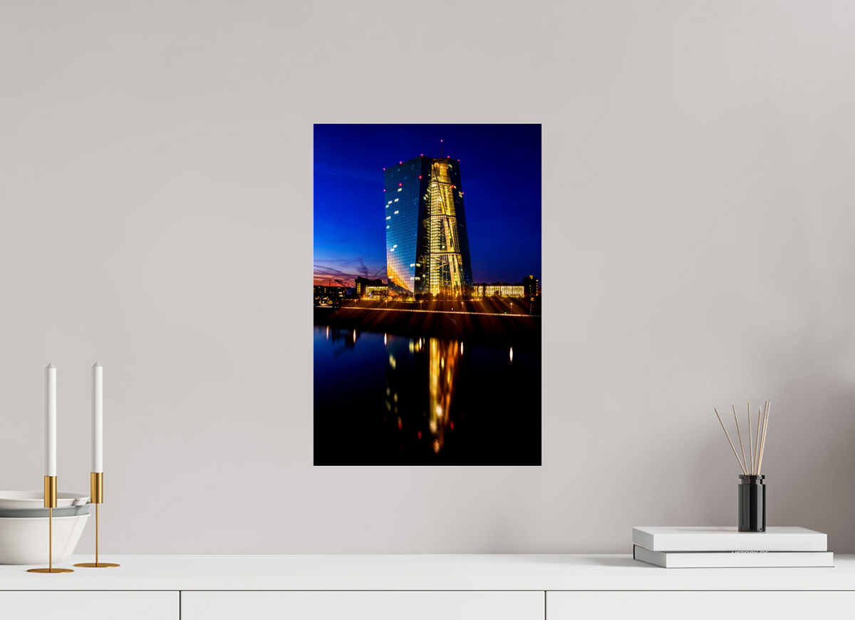 30 x 45 cm, Photo Print Under Acrylic Glass EZB Blaue Stunde