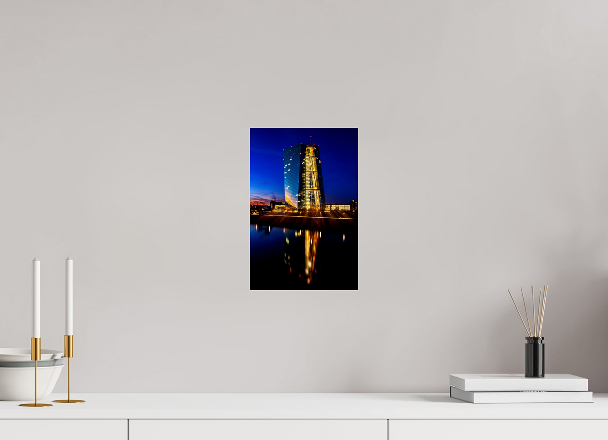 20 x 30 cm, Photo Print Under Acrylic Glass EZB Blaue Stunde