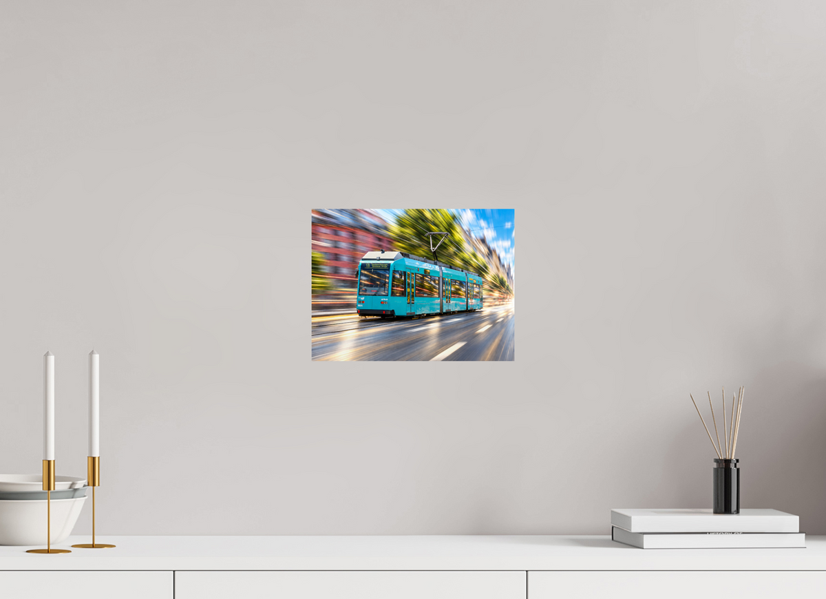 28 x 21 cm, Photo Print On Fuji Crystal DP II Frankfurt Tram