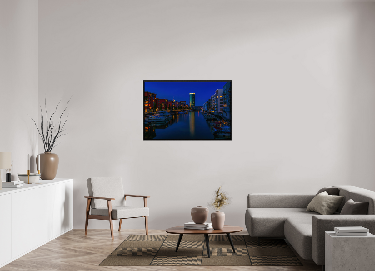 120 x 80 cm, Floater Frame Westhafen Frankfurt Webshop